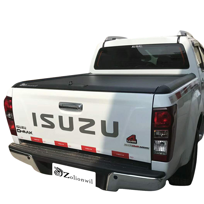 Zolionwil Waterproof Removable Pickup Truck Bed Cover Roller Lid Truck Tonneau Cover for Toyota Hilux Isuzu D-Max