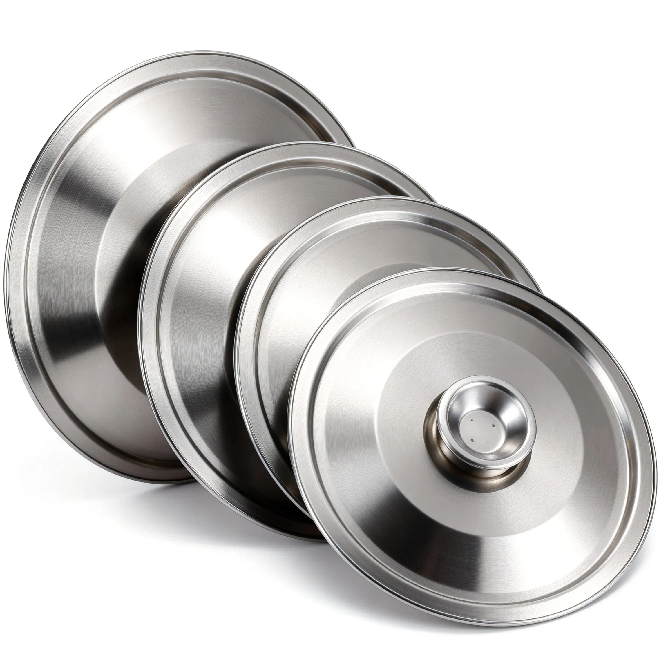 Eco-Friendly Stainless Steel Tableware Spice Lid Reusable Durable Seasoning Jar Cover for Household and Commercial Use