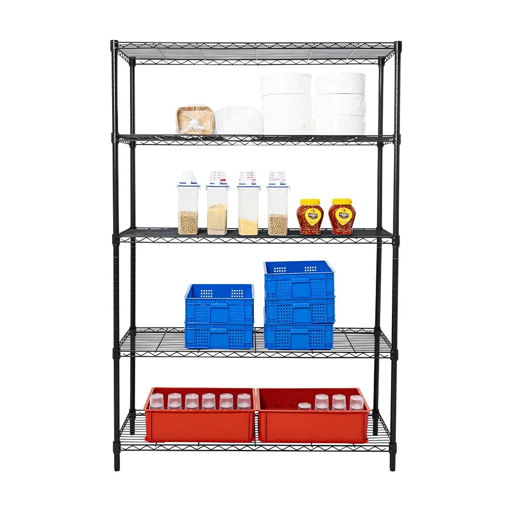 Freestanding 5 Tiers Wire Shelves & Units Kitchen Containers Food Storage Rack