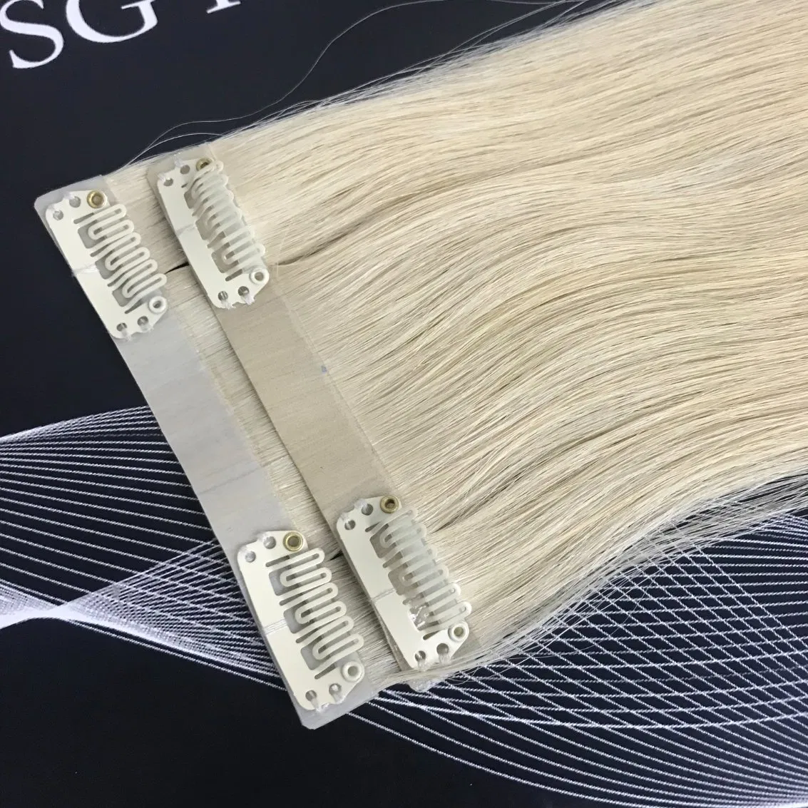 Brazilian Virgin Remy Cuticle Aligned Natural Human Hair Clip in Hair Extensions