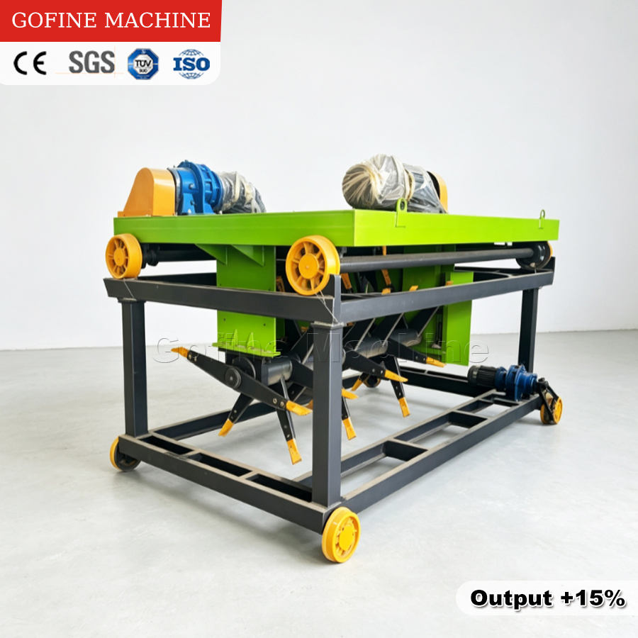 Rail-Mounted Lane Compost Turner for Organic Fertilizer Fermentation