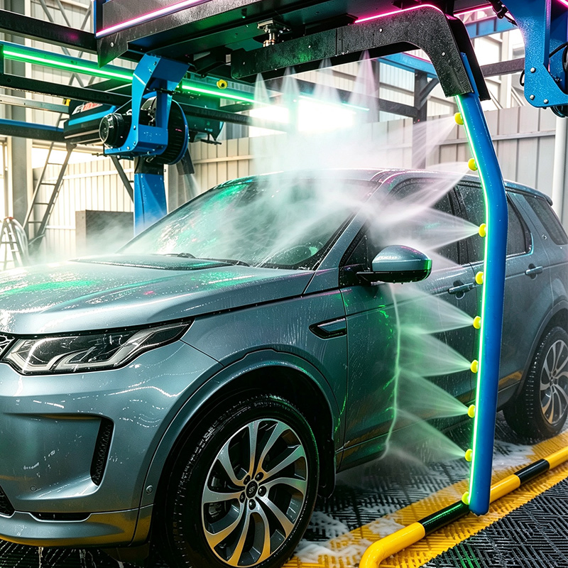 360 Touchless Automatic Car Wash Machine Intelligent Self Service 24 Hour Unattended Stainless Steel Washer for All Size Cars