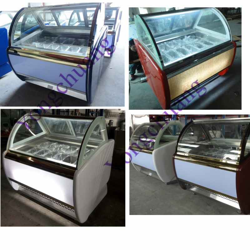 Approval Ice Cream Popsicle Display Freezer with French Tecumseh Compressor