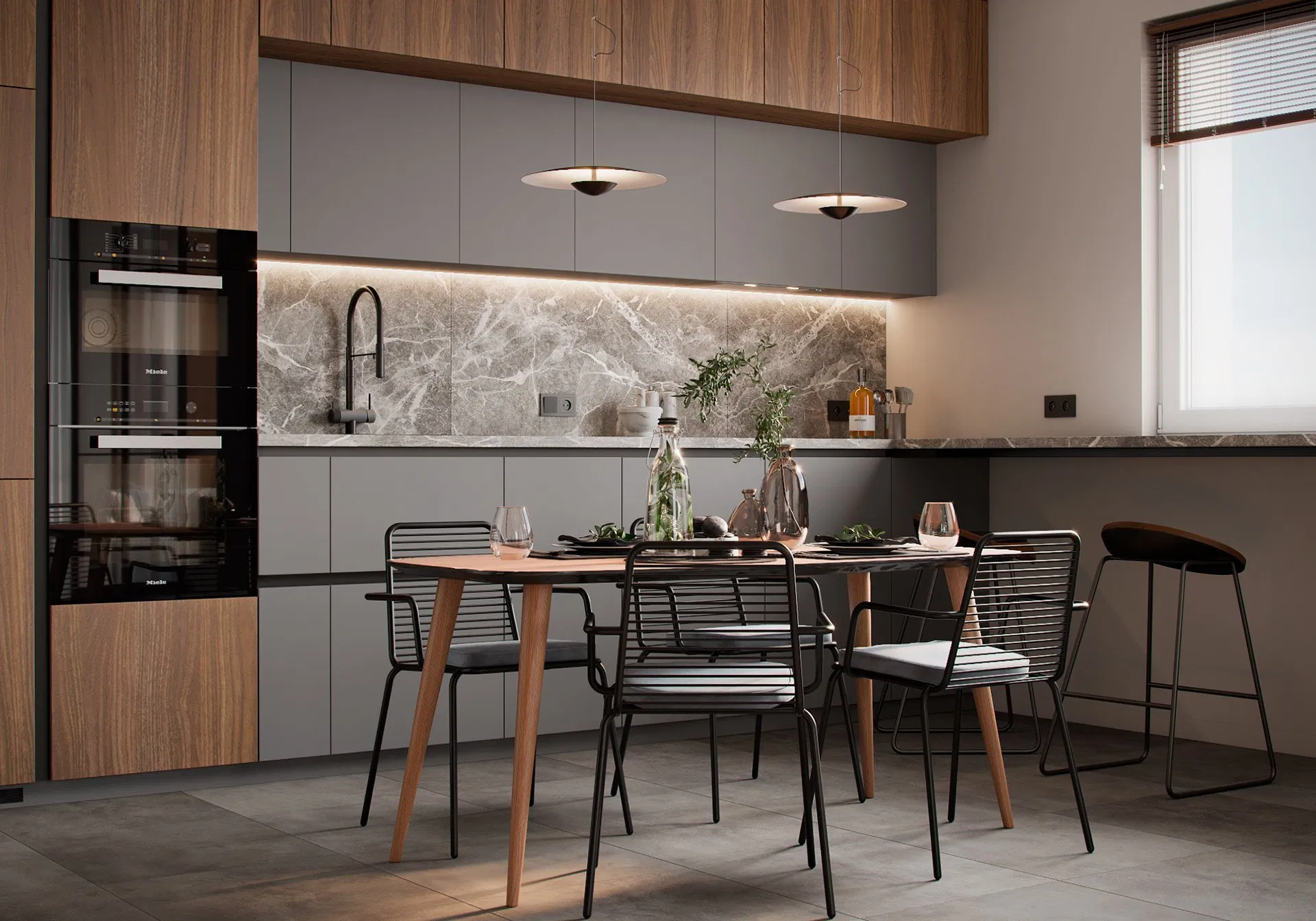 Factory Direct Flat Panel Modern Kitchen Furniture Cupboards Luxury Designs Modular Modern Wood kitchen Cabinets for Apartment Hotel