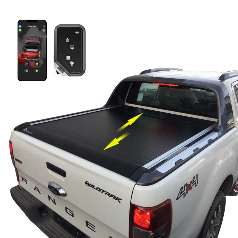 Zolionwil 4X4 Roller Shutter Bed Cover Roller Lid Roll up Tonneau Cover for 2012-2021 Ford Ranger Xlt Double Cab