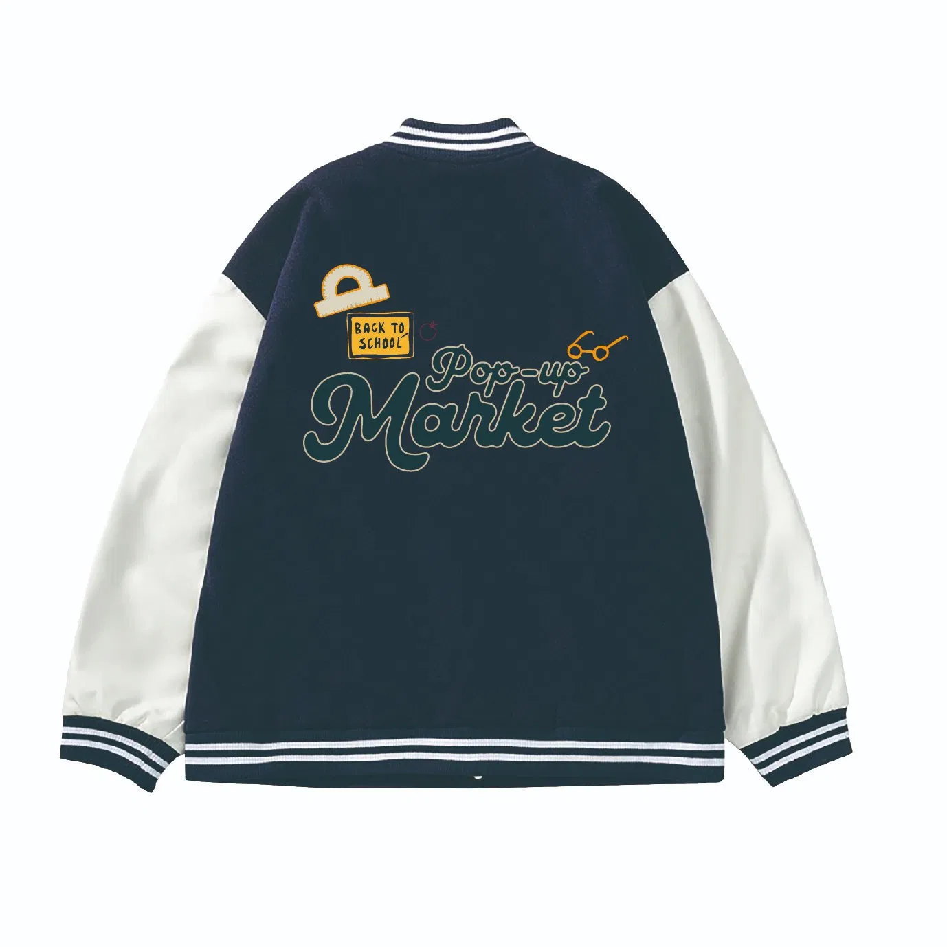 Wholesale Winter Spring Unisex Fashion Bomber Leather Sleeve Jacket Custom Men′ S Chenille Embroidery Letterman Baseball Casual Varsity Jacket