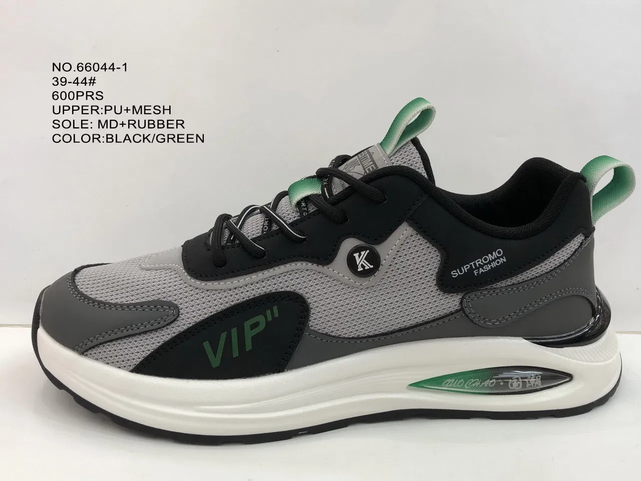 Men High Quality Soft Running Sports Shoes with PU Upper in Stock