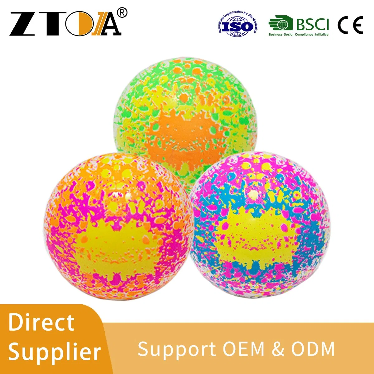 6inch Custom Printed Colorful PVC Inflatable Ball for Kids Play Toy