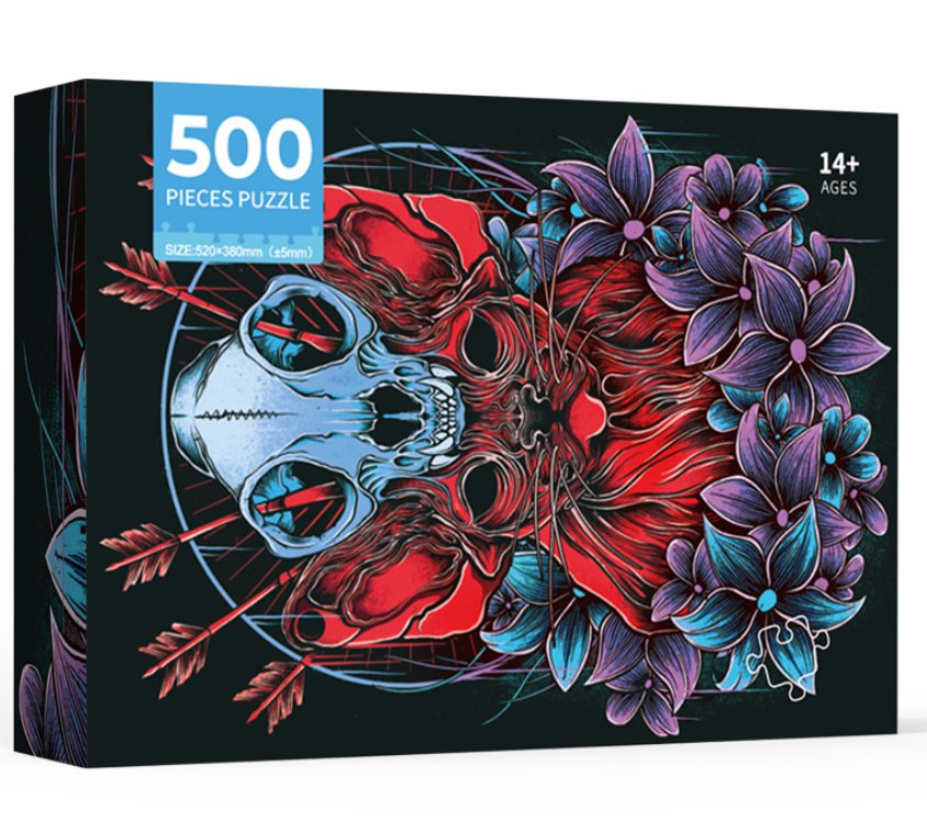 Custom White Card Puzzle 300 Pieces 500 Pieces 1000 Pieces Jigsaw Puzzle