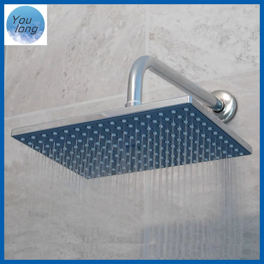 Square Rain Shower Set 1 Function ABS Chrome Finished Head Shower