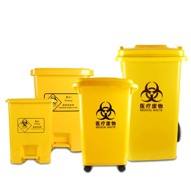 1100L 660L 360L 240L 120L 100L 50L Outdoor Trash Can Medical Waste Container Wheelie Garbage Bin Plastic Dustbin