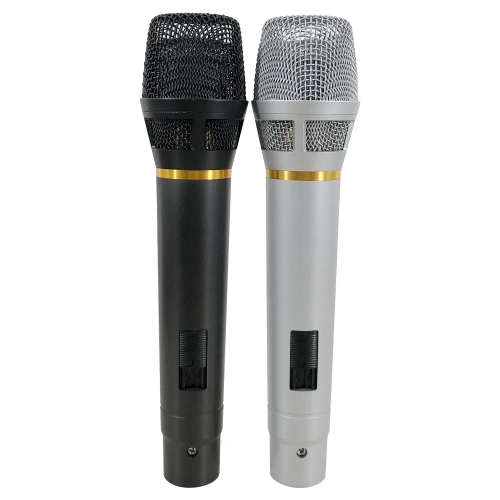 Professional Wired Dynamic Metal Handheld Microphone for Karaoke Home Conference Broadcasting