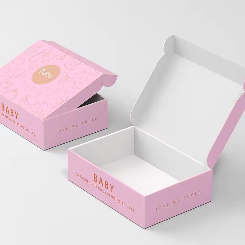Custom Biodegradable Eco Friendly Shipping for Shoes Clothing Velvet Inside Packaging Mailer Box