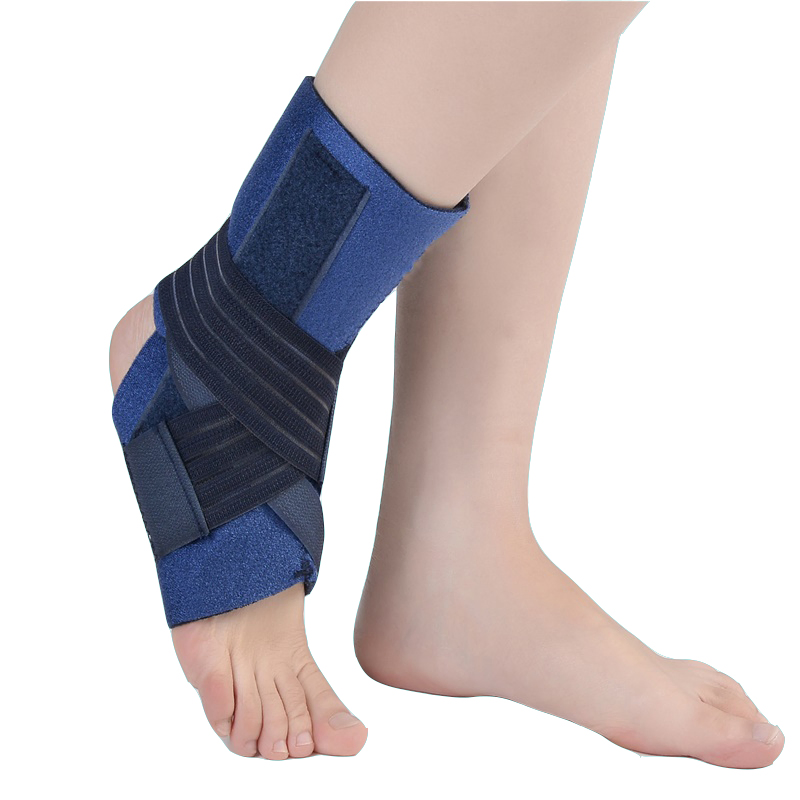 Compression Ankle Support Brace with Double Side Stabilizers, Adjustable Ankle Splint for Ankle Instability, Sports Injury and Rehabilitation
