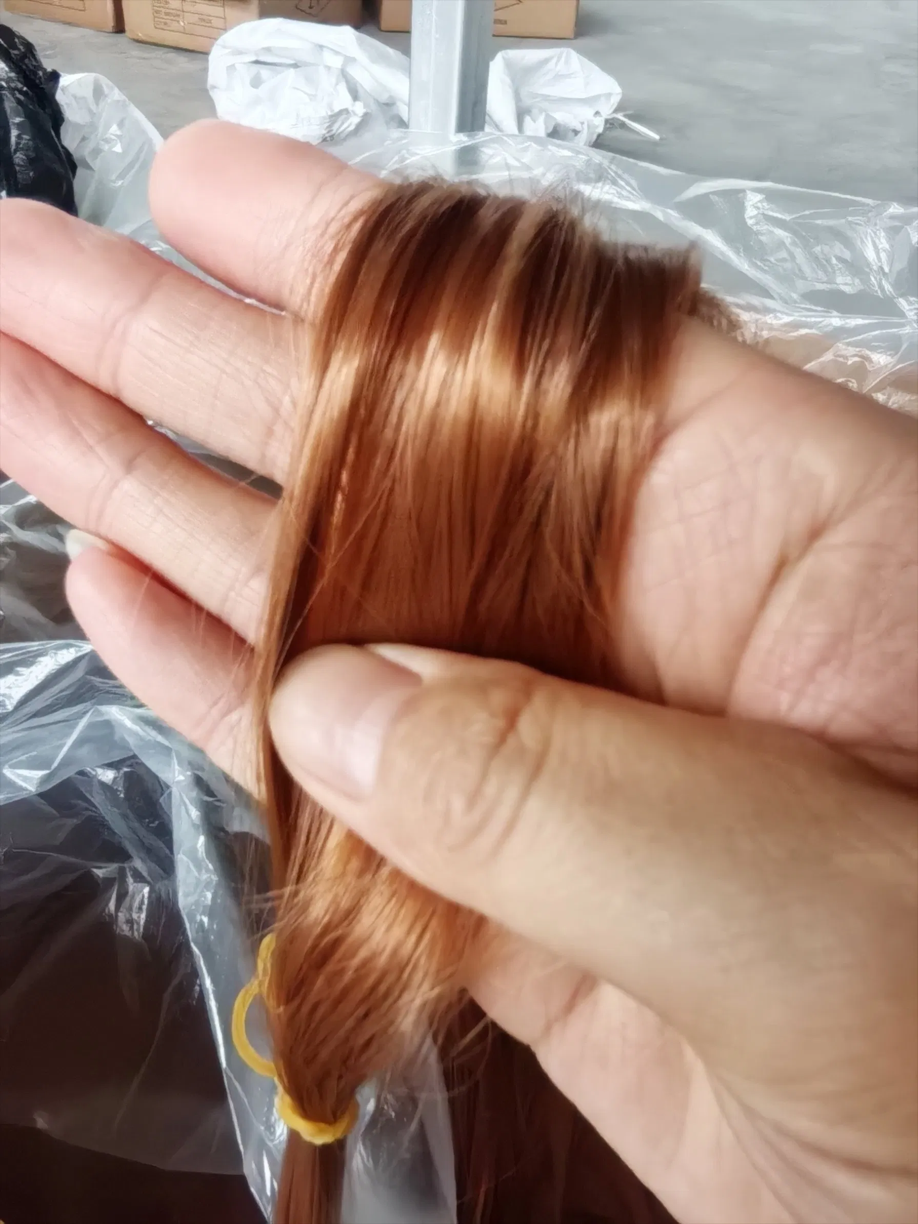 2025 New Technology Cheap Price Heat Resistant Synthetic Hair Raw Materials in Box