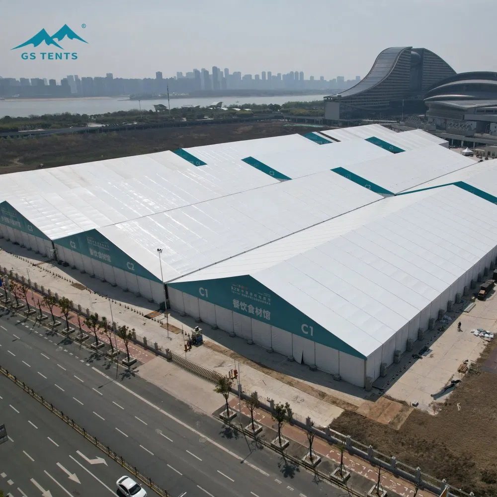 High-Quality Durable Aluminum 6061/T6 Large Waterproof PVC Outdoor Storage Warehouse Tent for Industrial