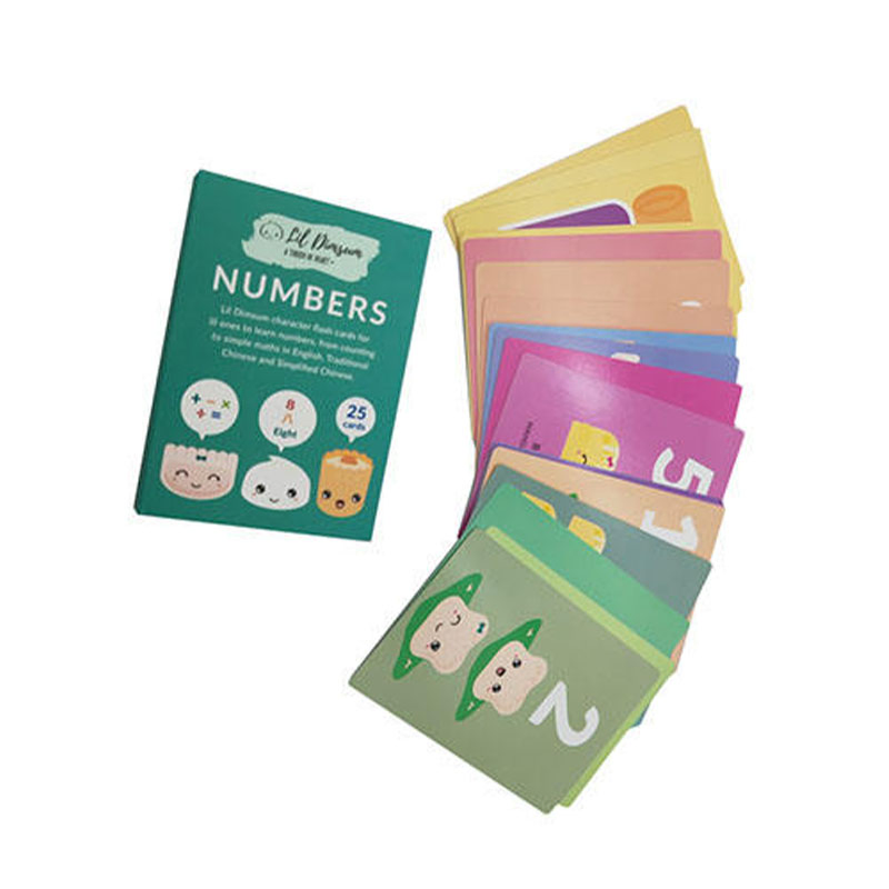Custom High Quality Printing Card Number Alphabet Number Flash Cards for Kids