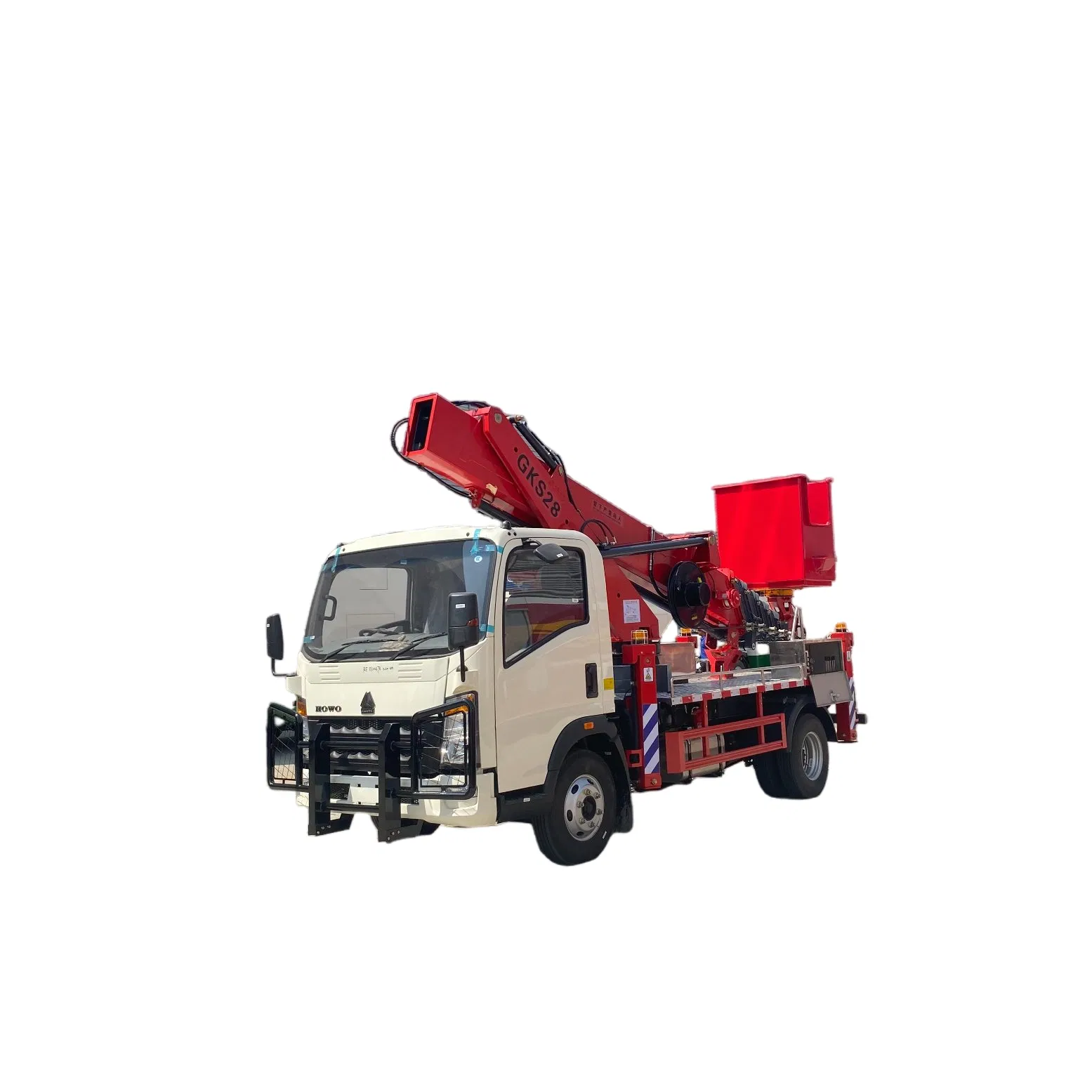 28m Sinotruk HOWO Diesel Platform Hydraulic Lifting Truck Aerial Work Platform Steel Core Specialized Vehicle for Safe Operations