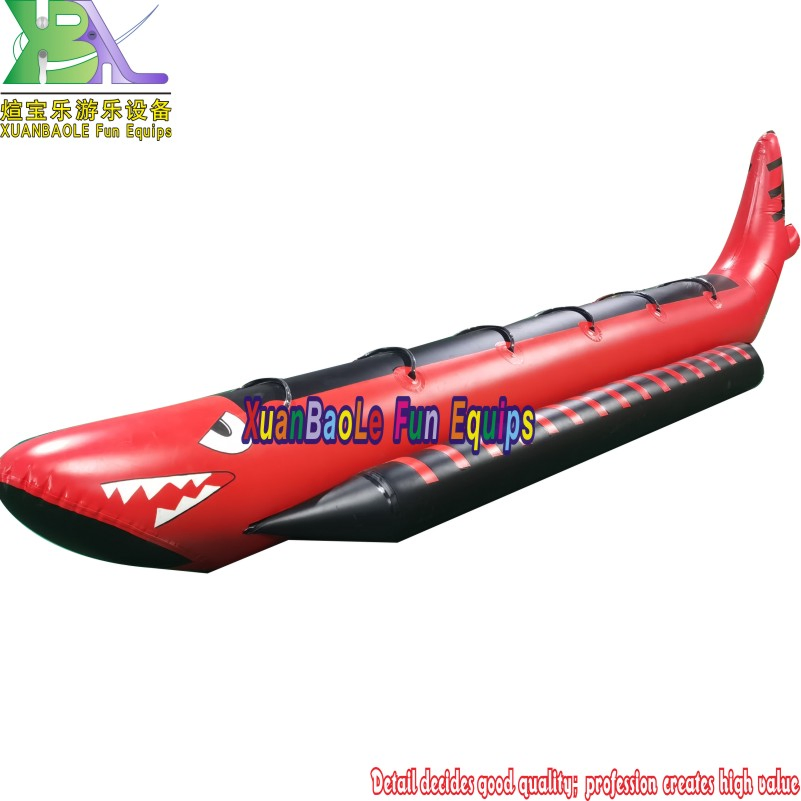 Banana Boat Inflatable Speed Rowing Boat Shark Lakes, Sea etc. Plato PVC Tarpaulin Ocean Waters 8 Person Inflatable Shark Boat