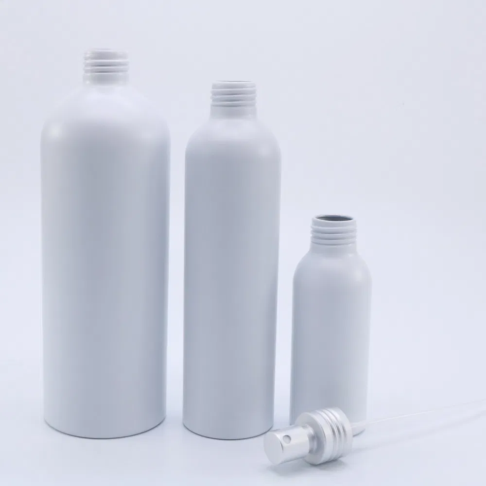 100ml 250ml 500ml Matte Black Aluminum Spray Bottle with Spray Pump Lid