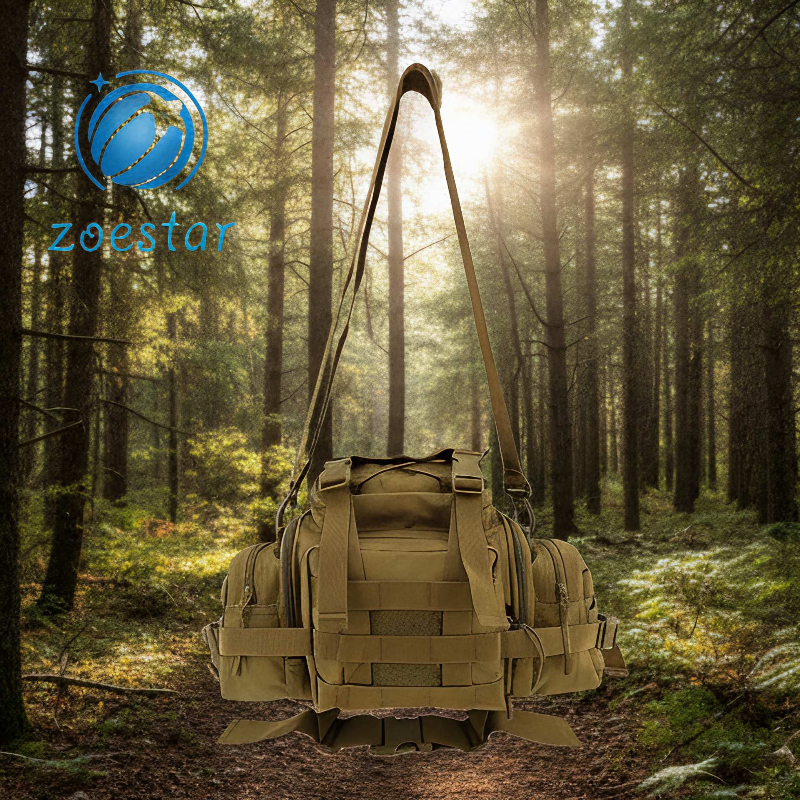 Versatile Tactical Waist Bag with Molle System and Spacious Storage