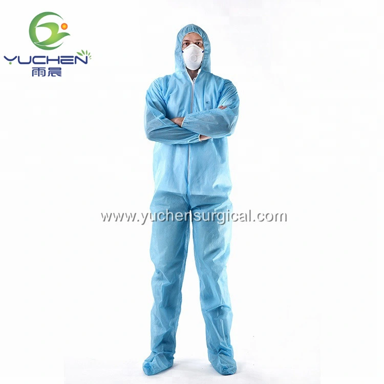 Microporous Disposable Type 5 Type 6 Coverall Protective Workwear