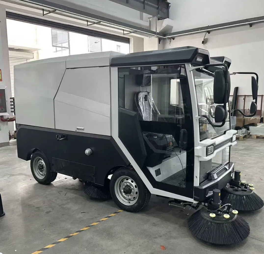 Easy-to-Operate Ride-on Sweeper for Resort and Village Roads