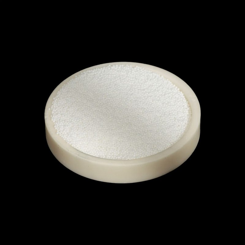 Solvent-Resistant Tough Zirconium Oxide Ceramic Ball for Column Media with Strong Structure