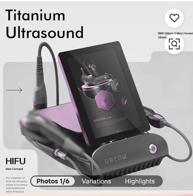 Latest Titanium Ultrasound Hifu Machine with Therma RF for Skin Lifting Anti-Aging Wrinkle Reduction