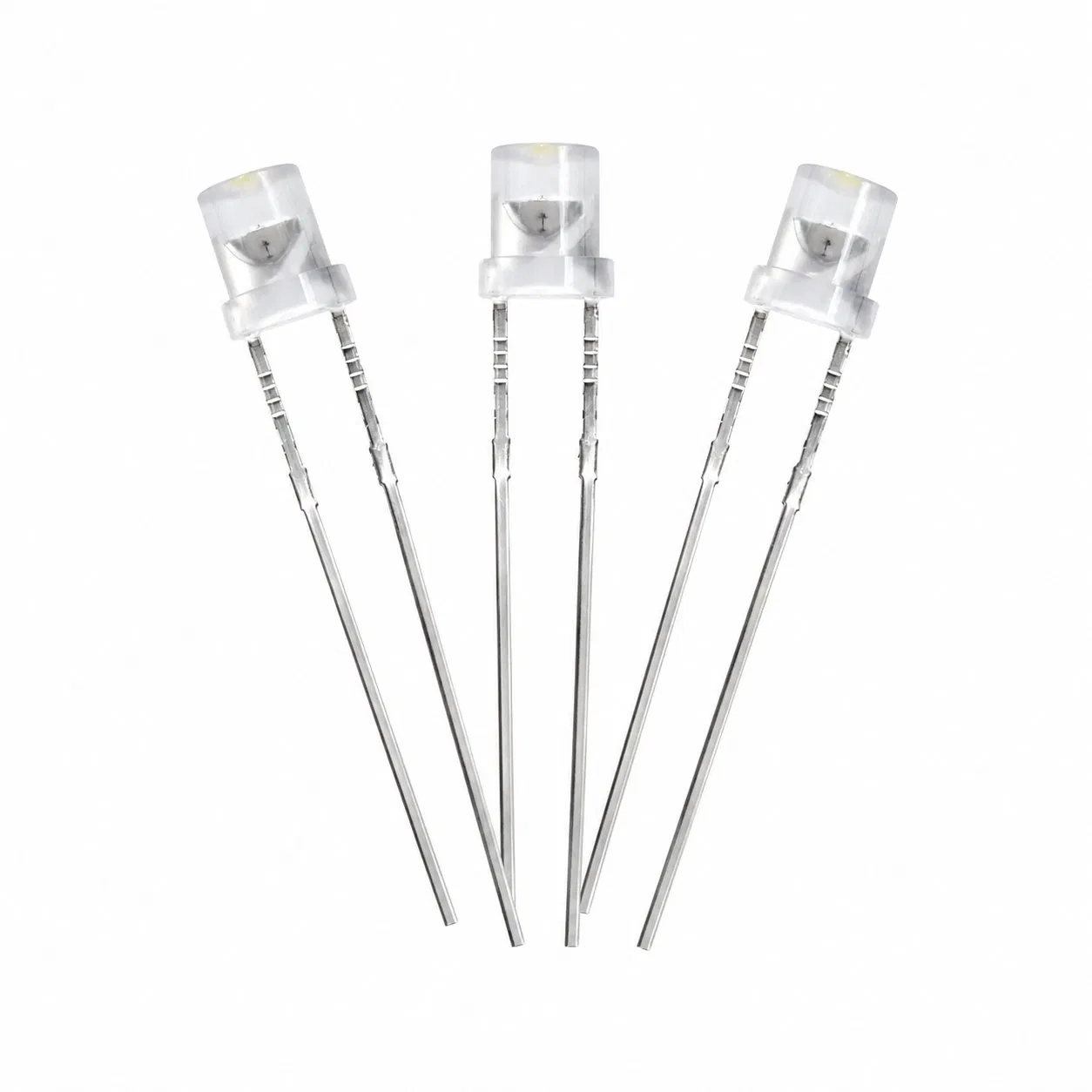 3mm White Diffused Lens Red DIP LED Diode 120° Wide Angle Through Hole LED