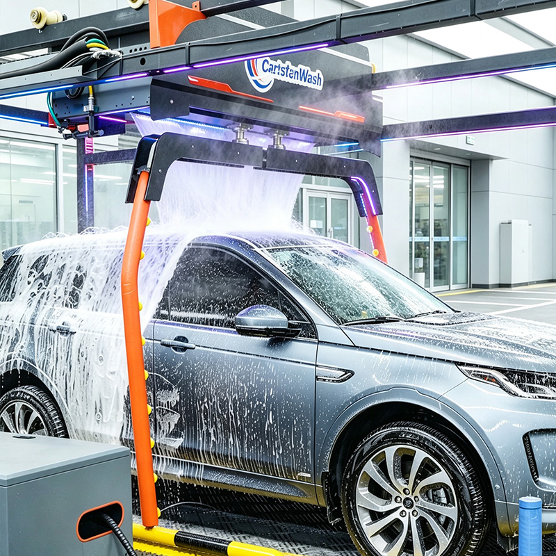 Fully Automatic Touchless Car Wash Machine 24 Hour Unattended Self Service Custom Language Embassy Certification for Gas Station