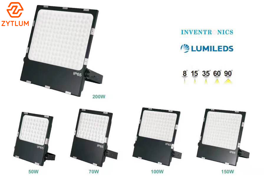 LED Flood Light Meanwell Driver High Power High Efficiency 5years Warranty