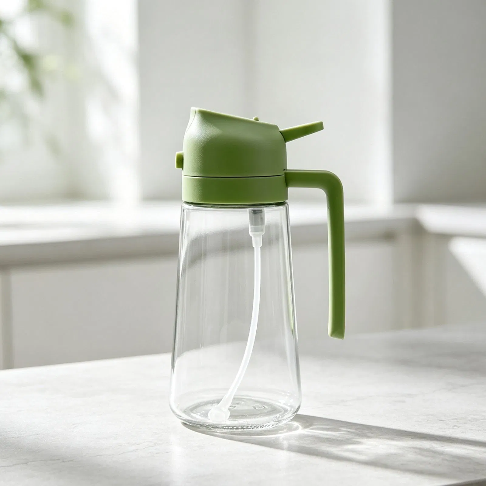 Reusable Cooking Oil Sprayer 2 in 1 One Click Mist Bottle for Air Fryer BBQ Roast