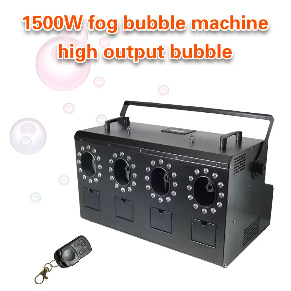 High Output 1500W LED Fog Bubble Stage Effect Machine for Party
