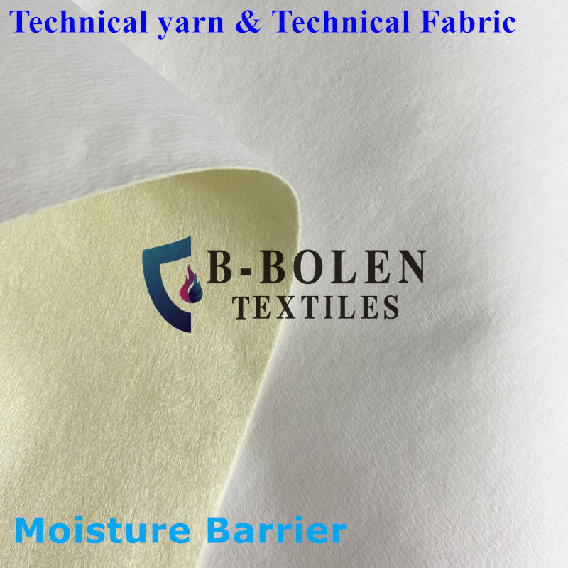 Heat Insulation Moisture Barrier Aramid Fabric PTFE Laminated for Firefighter Suits