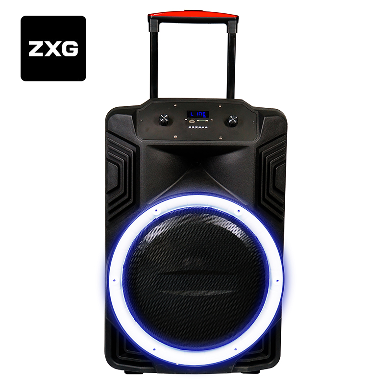 15 Inch Big Speaker System Portable Wireless Bluetooth LED Light Rechargeable Party Speaker