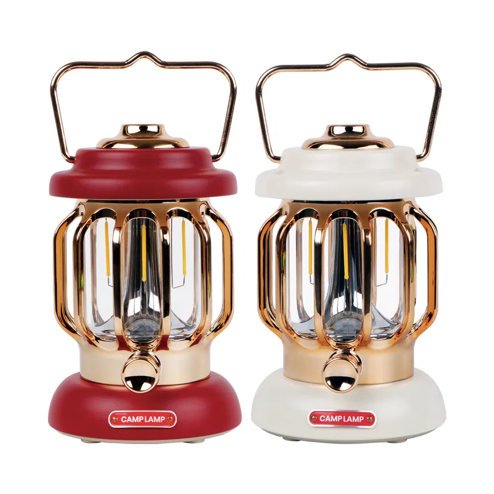 Mini Retractable Rechargeable Camping Hanging Lamp LED Warm Light Kit