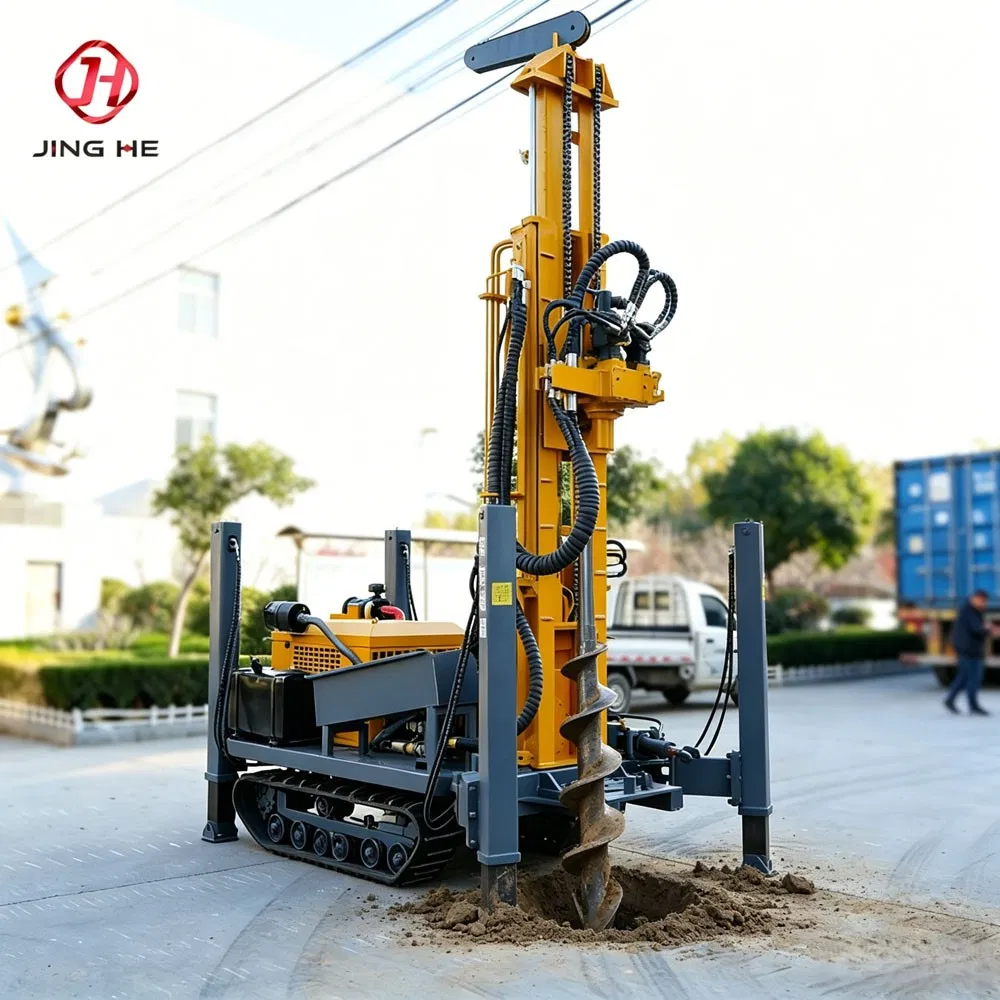 260m Deep Water Well Drilling Rig Full Hydraulic Rotary Drilling Machine Price