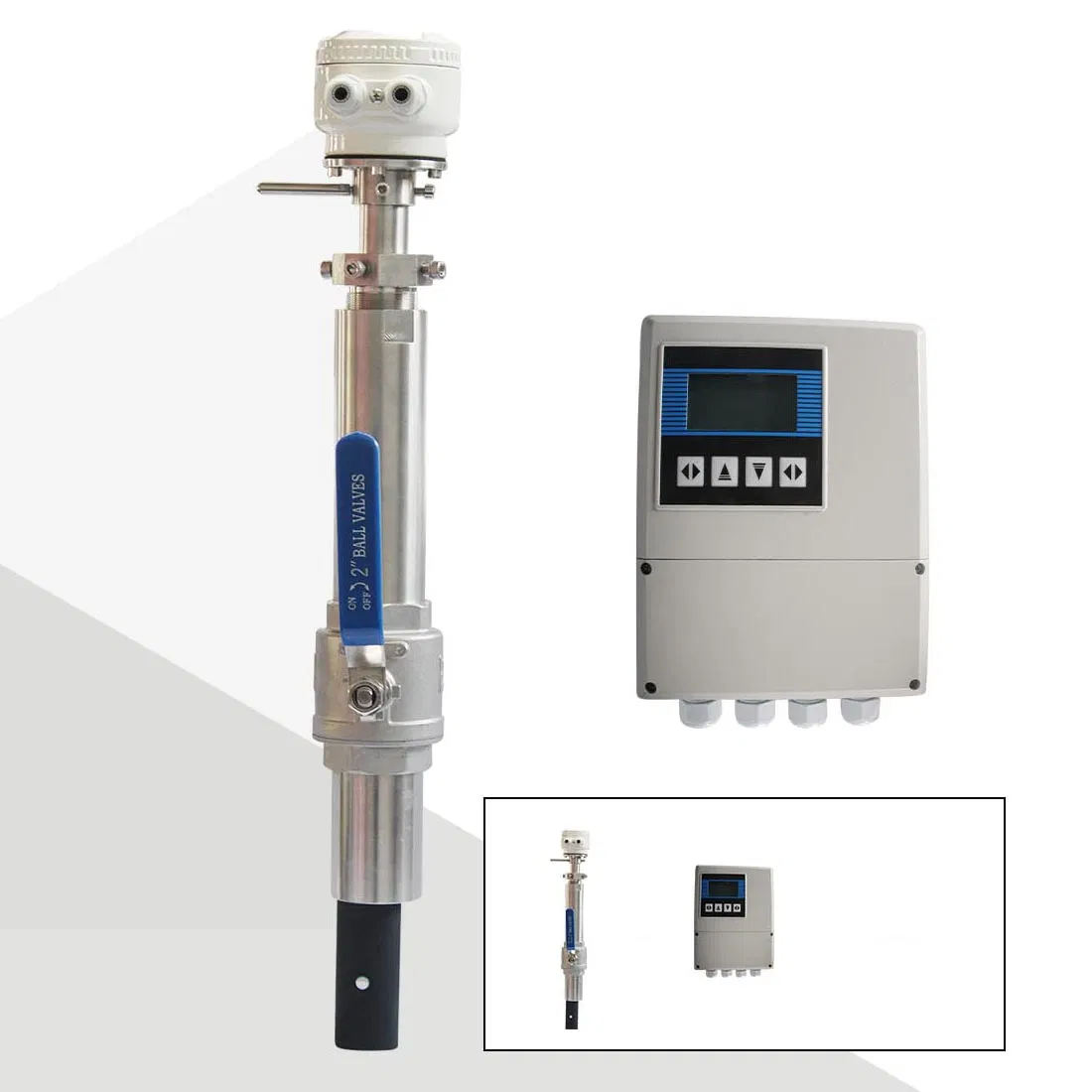 Insertion Sensor 4-20mA Electromagnetic Flowmeter for Installation and Measurement of Large Diameter Pipelines
