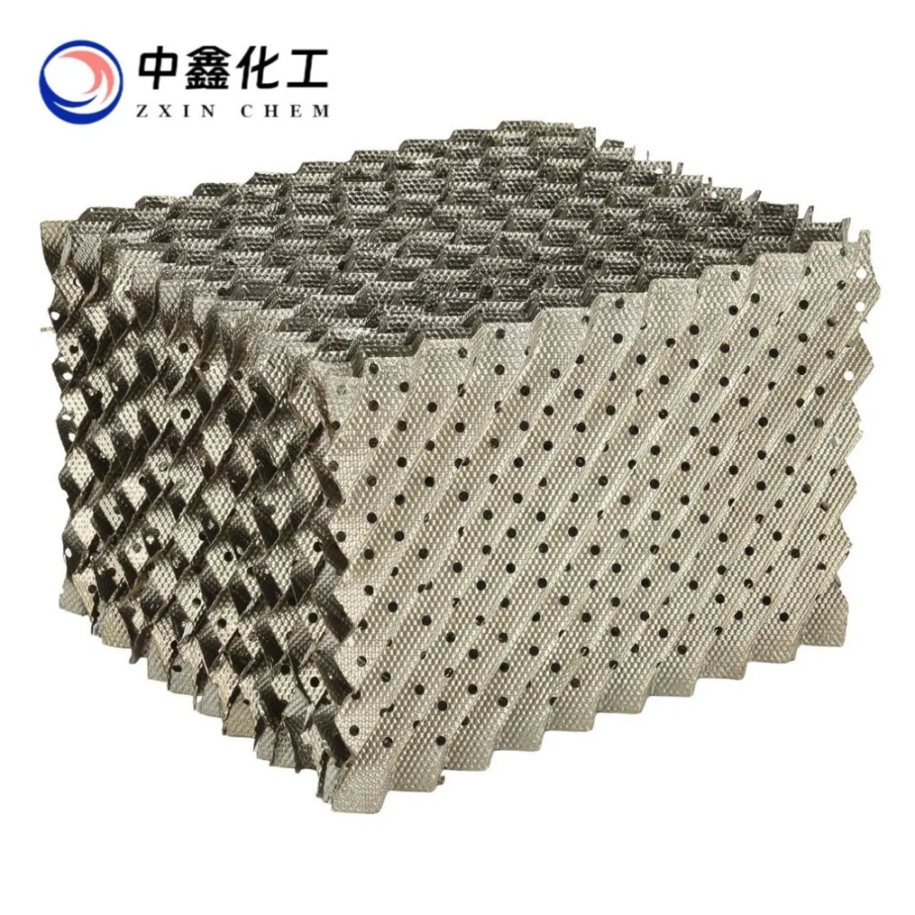 SS316 Metal Structured Corrugated Plate Tower Packing for Chemical Absorption Systems