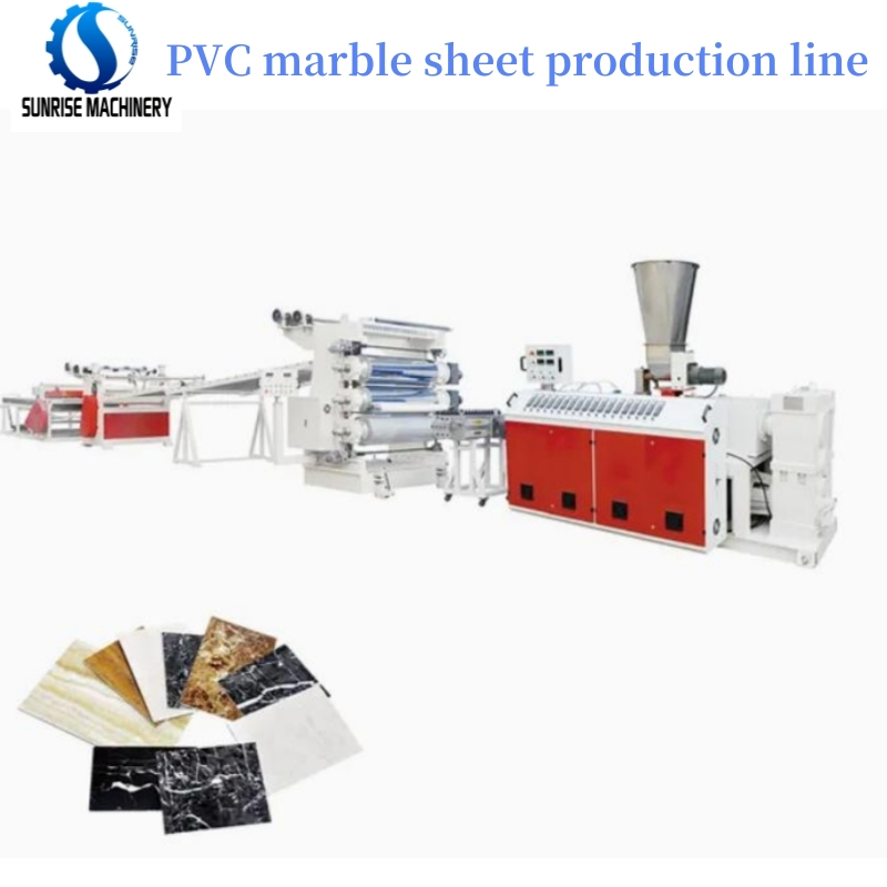 Plastic UPVC Window Door Profile Wall Panel PVC Marble Sheet Board Window Sill WPC Corner Bead Profile Extrusion Production Manufacturing Line