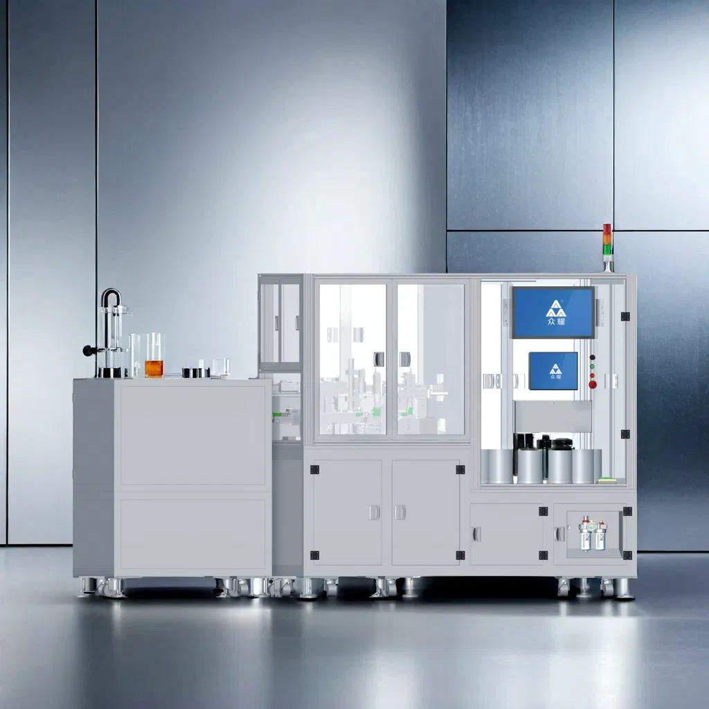 High-Speed Connector Assembly Equipment with Industrial Gray Finish and Testing Features