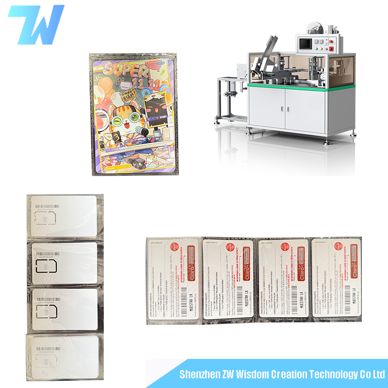 Hot-Pressed Card Packing Machine Flow Wrapper Plastic Cards Packaging Machine