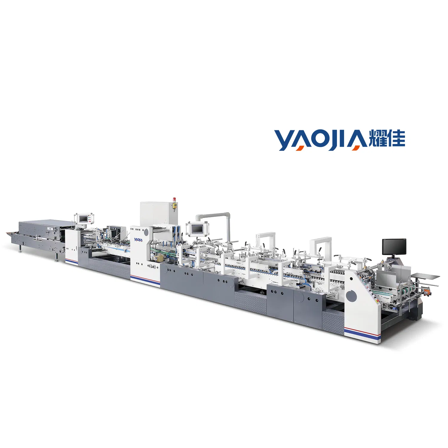 China Automatic High-Speed Folder Gluer Fold Paper Box Gluing Machine