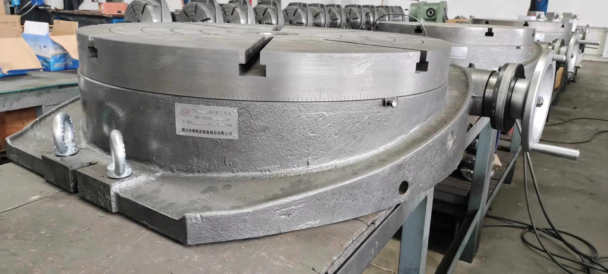 Tsl800b Horizontal Manual Rotary Table 100mm/160mm/200mm/250mm/320mm/400mm/500mm/630mm/800mm/1000mm/1250mm