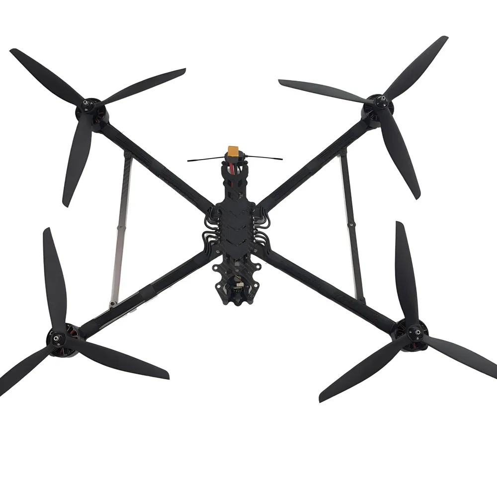Factory OEM 5/7/10/13/15/18 Inch 20 Km Flight Long Distance Range 1~20kg Heavy Payload GPS Positioning Optical Fiber Racing Uav Fpv Drone Kit