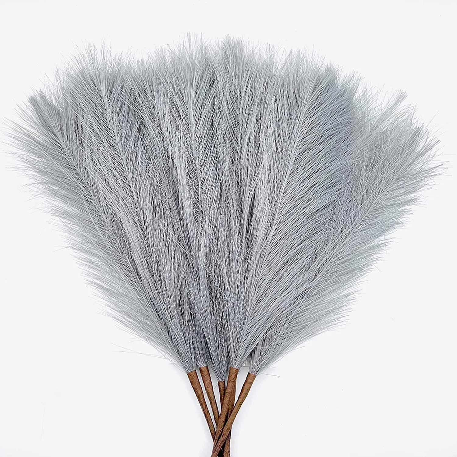 New Arrival Amazon Hot Sell Home Decor Artificial Pampas Silk 45cm 110cm Gradient Color Pampas for Home Wedding Decoration