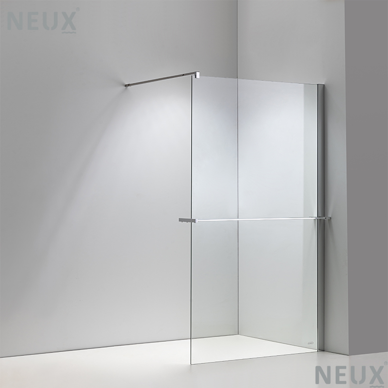 The New Neux European 2026 Shower Partition Shower Screen Walk-in Shower Wall with Shelf