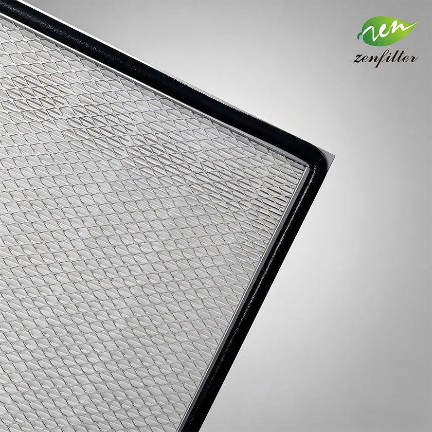 Optimized Pleat Structure Mini Pleat HEPA Filter for High Volume Airflow Demand