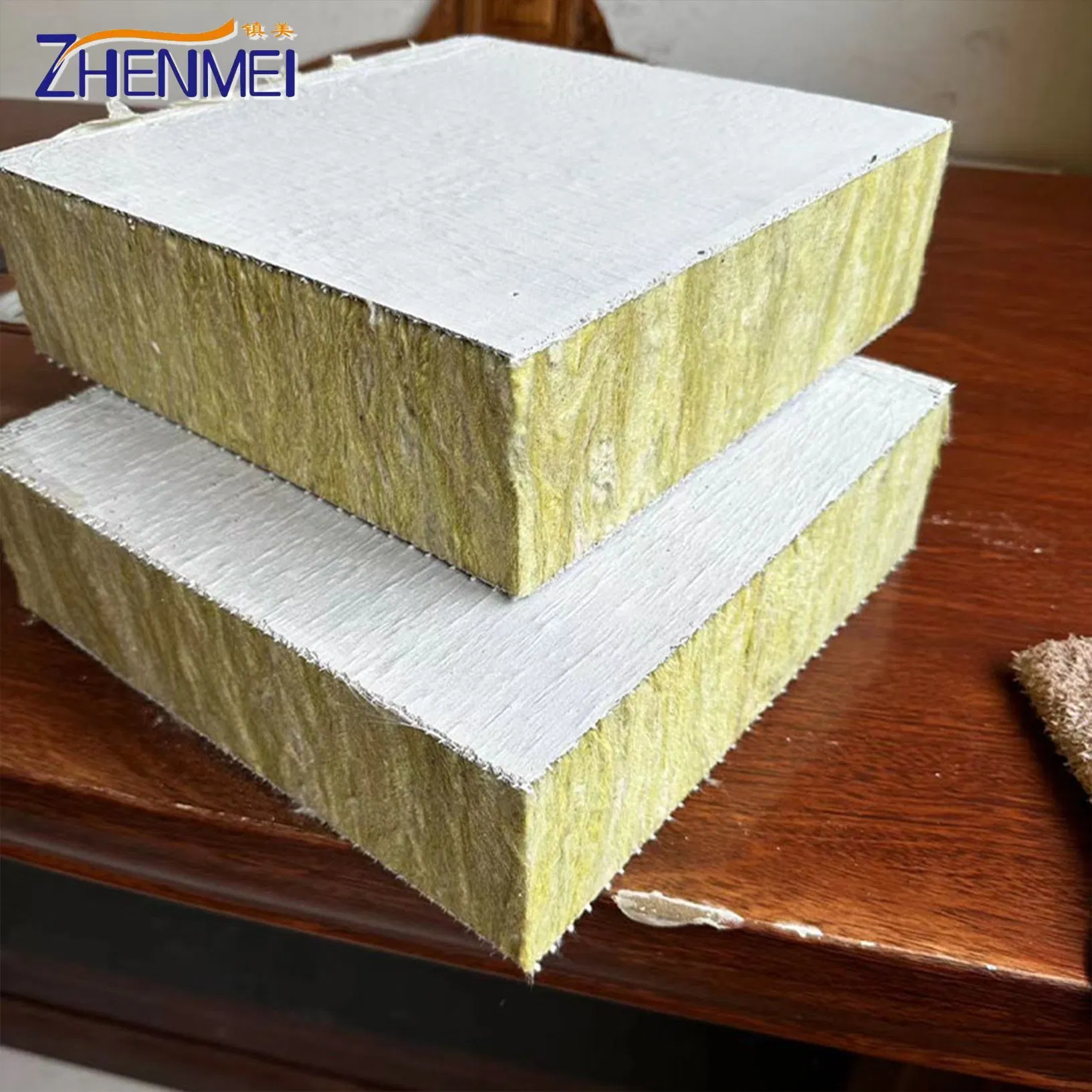High Quality Mineral Easy Installation Fire Resistant Composite Rock Wool Board